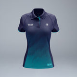 Netball QLD Women's Navy Teal Polo