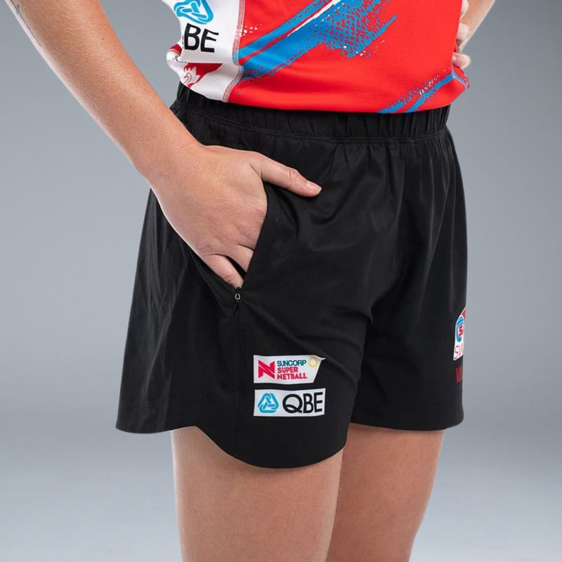 NSW Swifts Replica Training Shorts Black