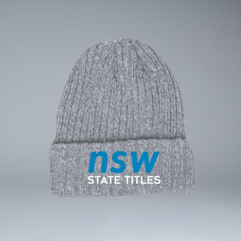 Netball NSW State Titles Grey Beanie