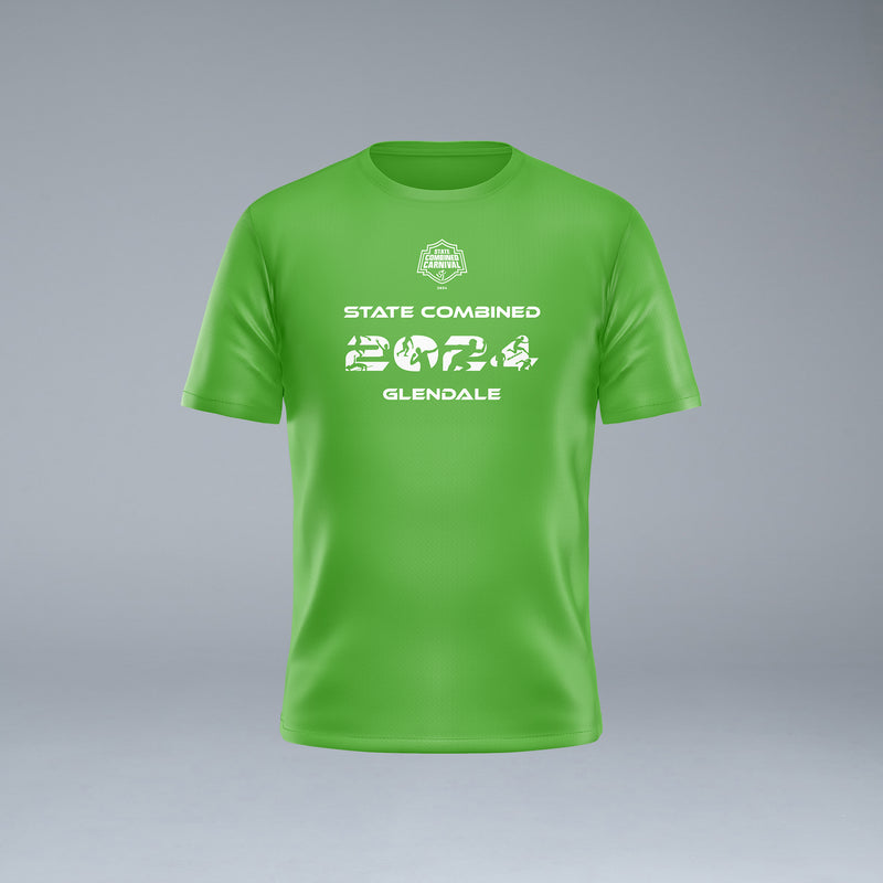 Little Athletics NSW State Combined Tee - Green