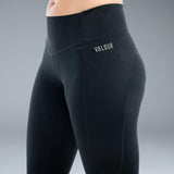 Valour Active 7/8 Lycra Tights- Black