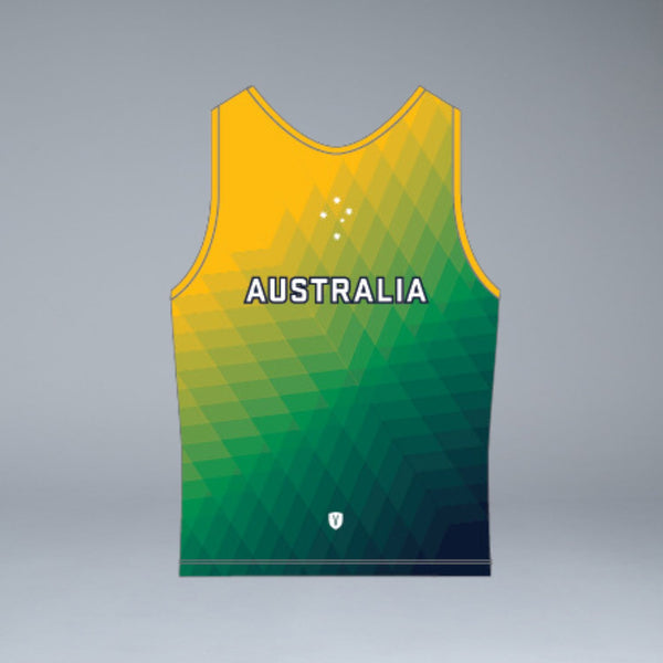 Australian Masters Athletics Long Crop Top / Singlet