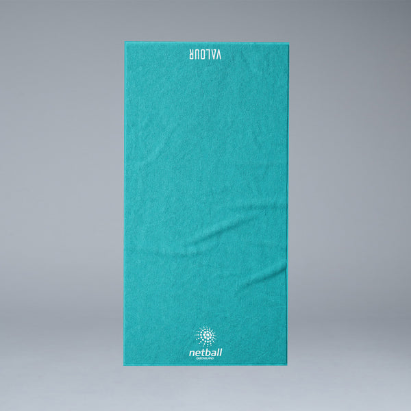 Netball QLD Turquoise Hand Towel