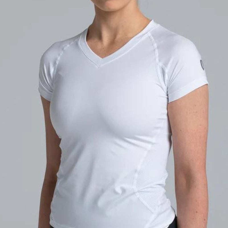 Valour Compression - Women's White Short Sleeve Top