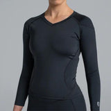 Valour Compression - Women's Black Long Sleeve Top