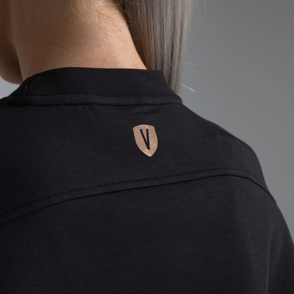 Valour Active Time Out Embossed Crew - Black