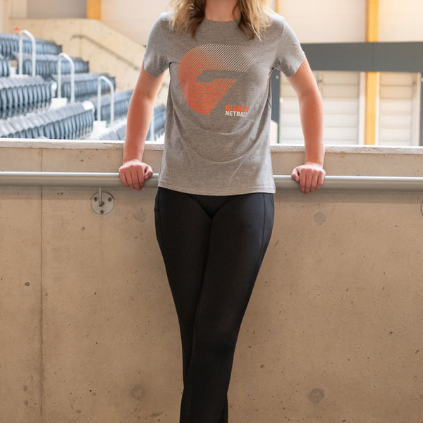 GIANTS Netball Unisex Stadium Tee - Grey