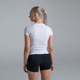 Valour Compression - Women's White Short Sleeve Top