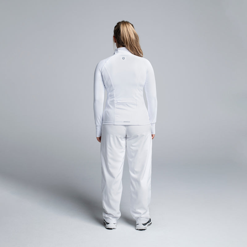 Valour Active Sprint Half Zip Top - White