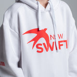 NSW Swifts Puff Print White Hoodie