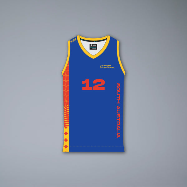 Volleyball SA AJVC Men's Royal Playing Singlet - U21 & U23 Only