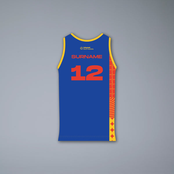 Volleyball SA AJVC Men's Royal Playing Singlet - U21 & U23 Only