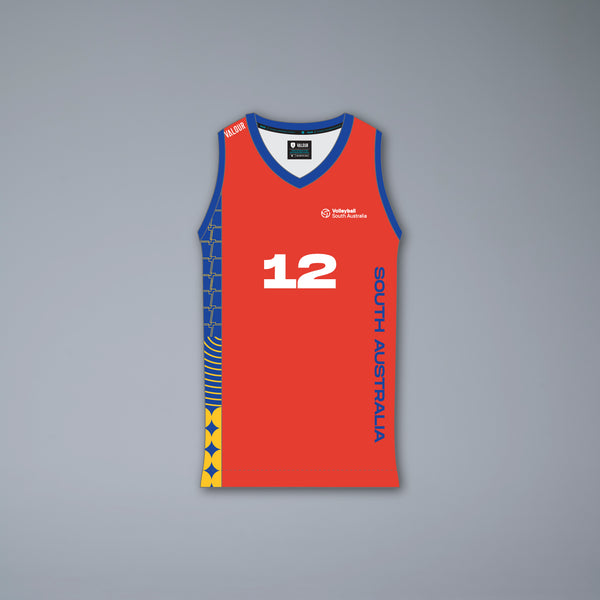 Volleyball SA AJVC Red Men's Playing Singlet - U21 & U23 Only