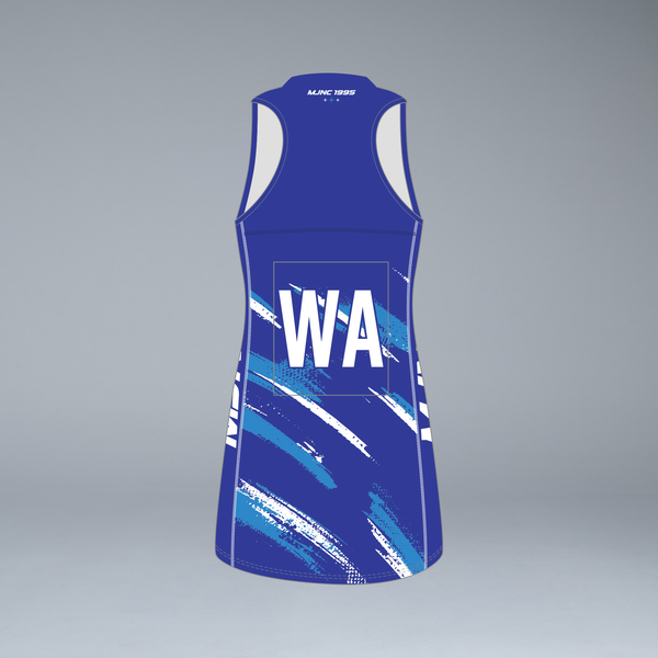Metro Jets Netball Dress Plain Back