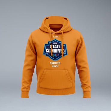 NSW Athletics State Combined Orange Hoodie - Front