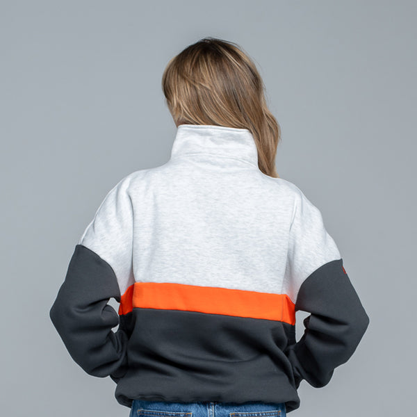 GIANTS Netball Tri Colour Half Zip Fleece Top