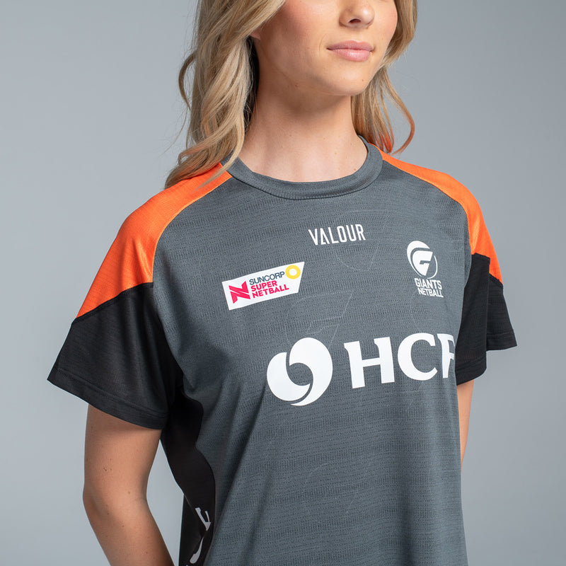 GIANTS Netball Women's Tech Training Tee - Front Detail