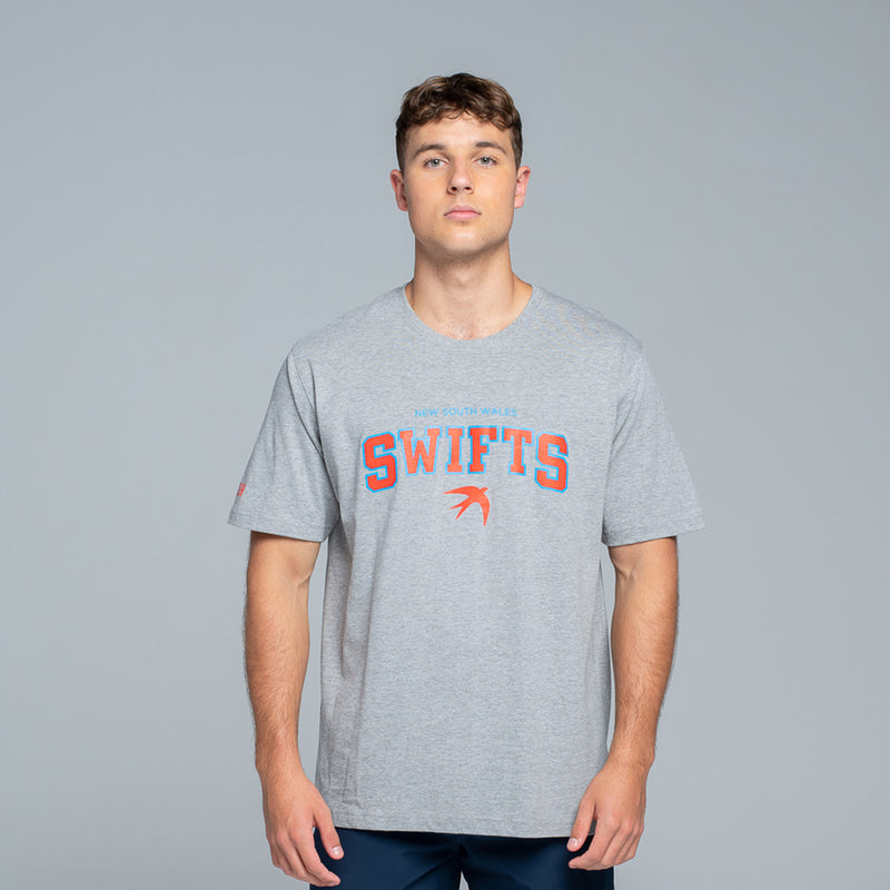 NSW Swifts Retro Grey Marle Tee