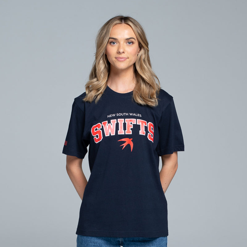 NSW Swifts Retro Navy Tee