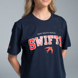 NSW Swifts Retro Navy Tee
