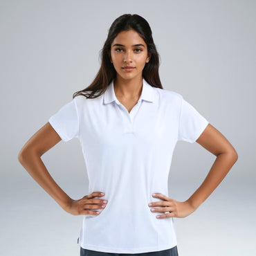 Valour Active Women's Polo - White