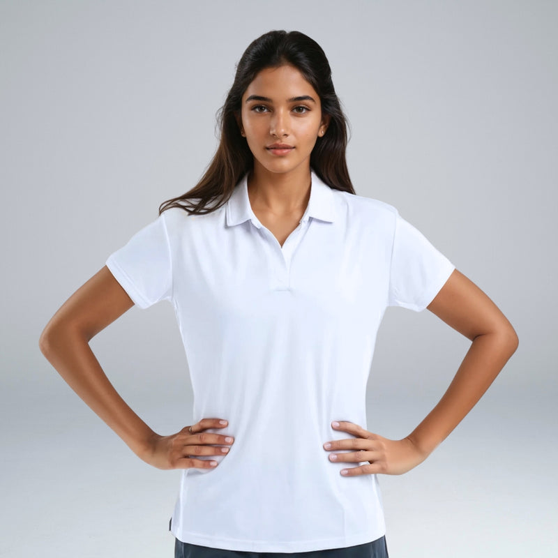 Valour Active Women's Polo - White