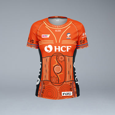 Giants Netball First Nations Clash Warm Up Tee - Front
