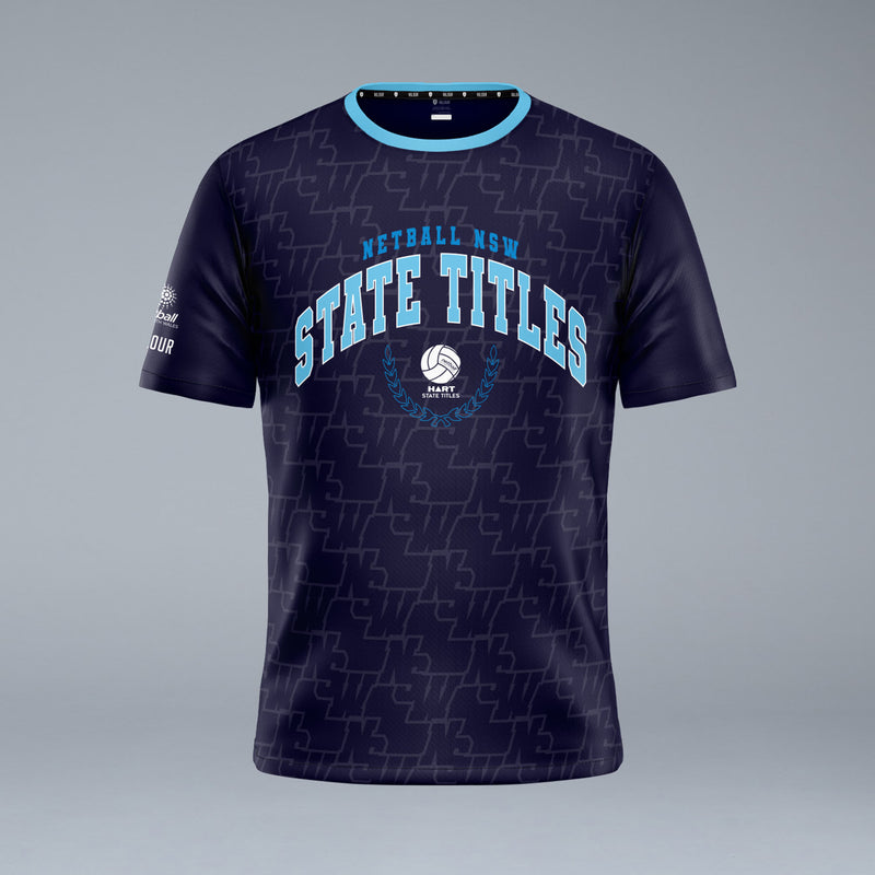 Netball NSW State Titles Short Sleeve Tech Tee - Front
