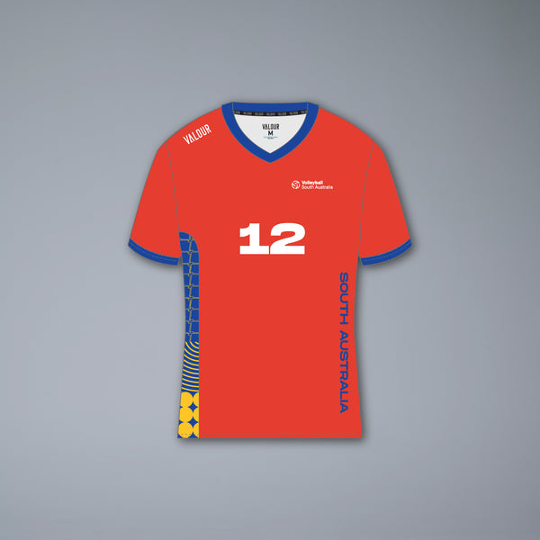 Volleyball SA AYVC Men's Red Playing Tee - Front