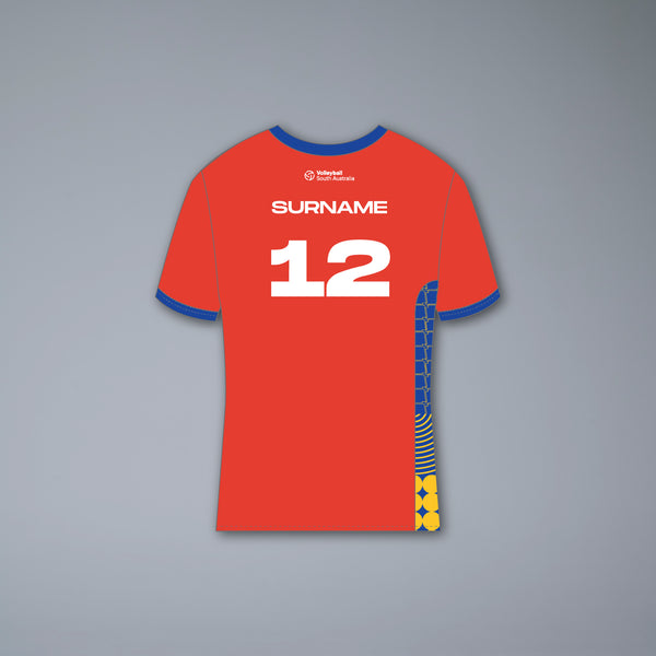 Volleyball SA AYVC Men's Red Playing Tee  back