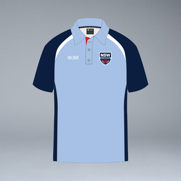 NSW All Schools Unisex Short Sleeve Sky Blue Playing Polo
