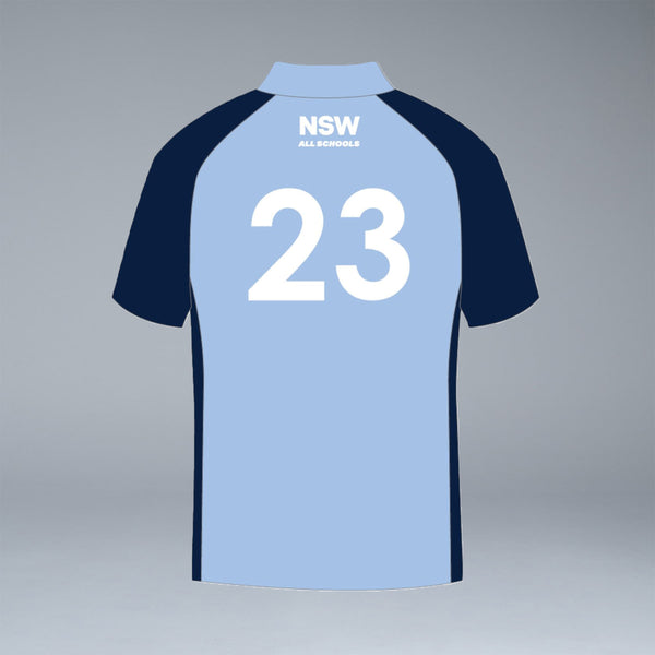 NSW All Schools Unisex Short Sleeve Sky Blue Playing Polo
