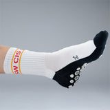 NSW CIS Tech Grip Crew Sock - White