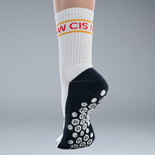 NSW CIS Tech Grip Crew Sock - White