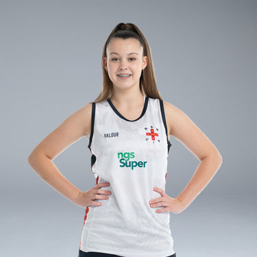 NSW CIS White Singlet
