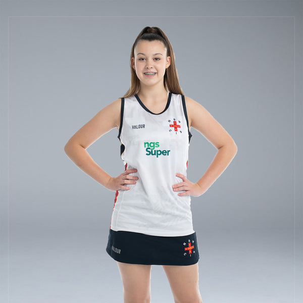 NSW CIS White Singlet