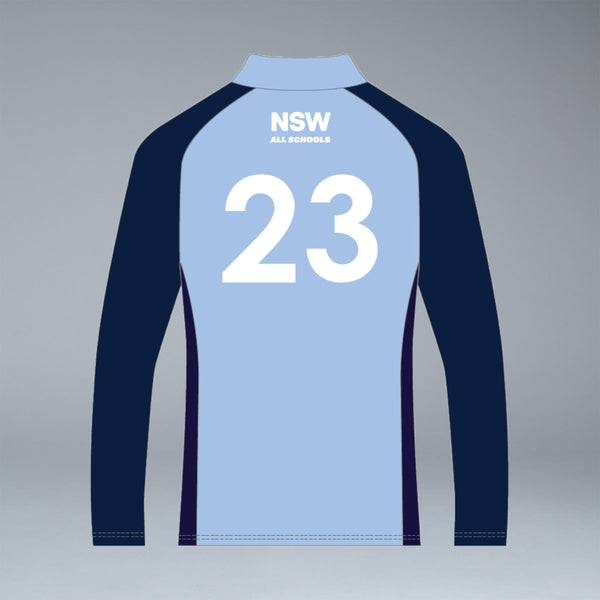 NSW All Schools Female Long Sleeve Sky Blue Playing Polo