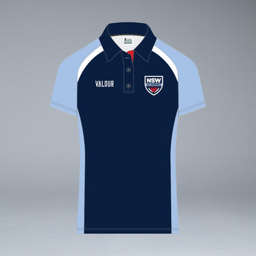 NSW All Schools Unisex Short Sleeve Navy Playing Polo