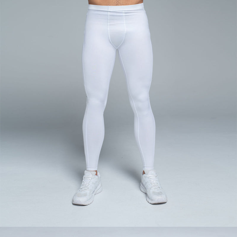 Valour Men's White Compression Tights