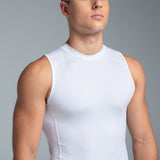 Valour Compression - Men's Ink Tank Top White
