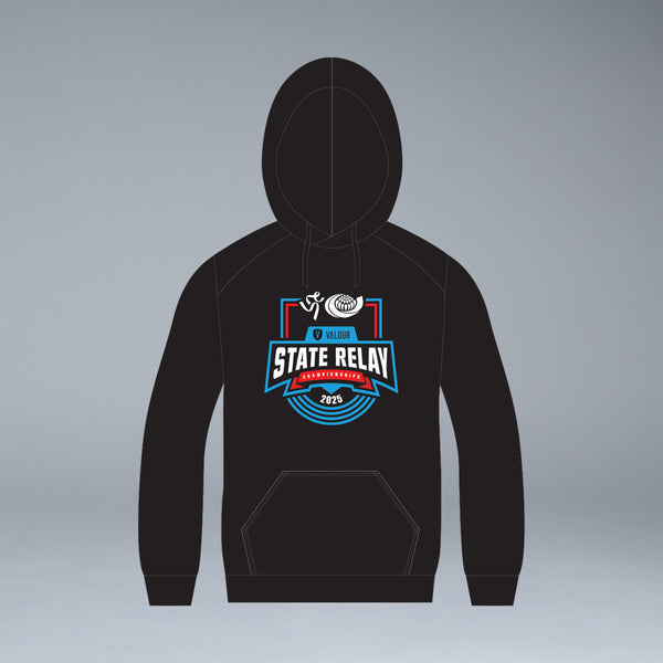 Little Athletics NSW Valour State Relays Black Merch Hoodie