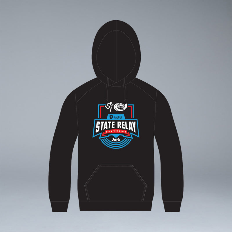 Little Athletics NSW Valour State Relays Black Merch Hoodie