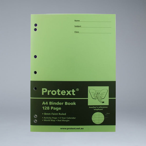 RHAC 128 Page 8mm Feint Ruled A4 Binder Book