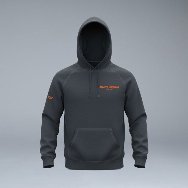 GIANTS Netball Puff Print Charcoal Hoodie