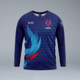 Volleyball NSW Unisex Long Sleeve State Tee - Navy