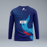 Volleyball NSW Unisex Long Sleeve State Tee - Navy