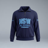 NSW Athletics All Schools Navy 1/2 Zip