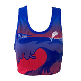 Volleyball NSW Beach Crop Top - Blue