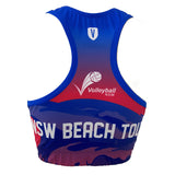 Volleyball NSW Beach Crop Top - Blue