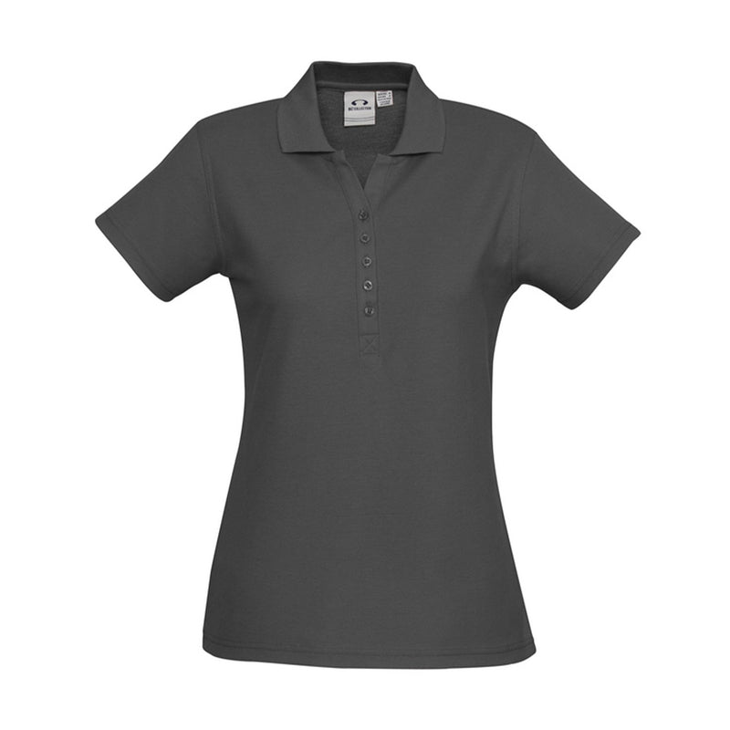 The perfect classic polo for your ladies crew - the Biz Collection Ladies Crew Polo in Charcoal
